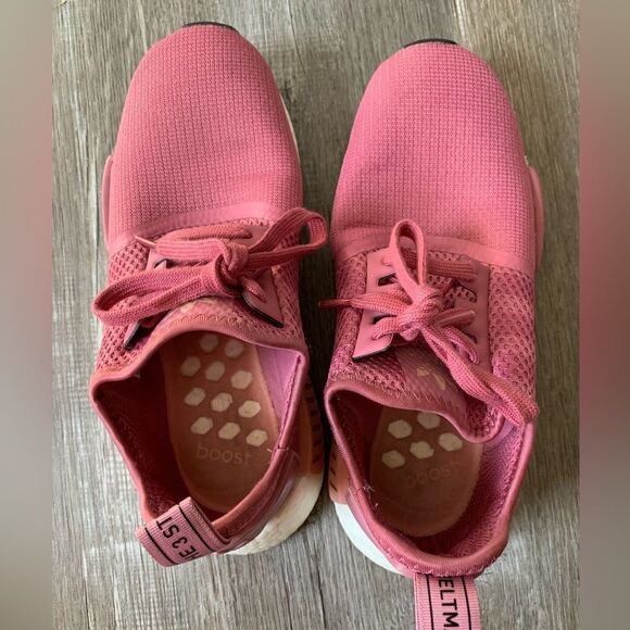 Adidas Boost NMDR1 Everyday Sneakers Magenta Pink White Size 7.5 8 - Picture 12 of 15